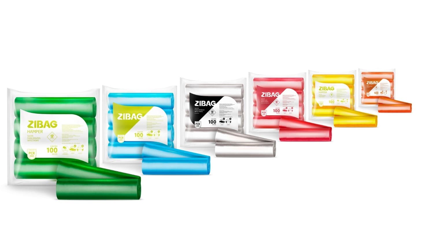 Sacos Para Lixo Colorido